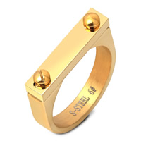 El anillo de dedo unisex, acero inoxidable, chapado, unisexo & diverso tamaño para la opción, más colores para la opción, 20x4x2mm, Vendido por UD