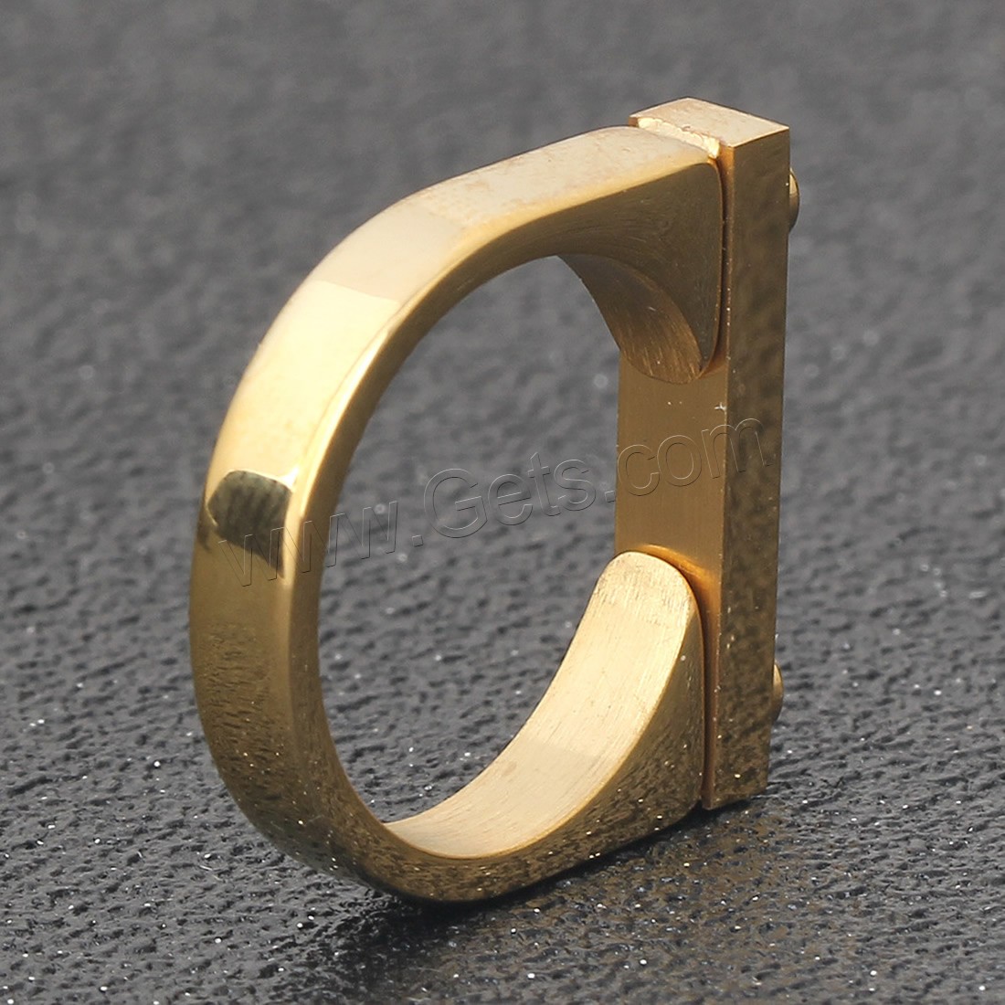 Unisex-Finger-Ring, Edelstahl, plattiert, verschiedene Größen vorhanden, keine, 20x4x2mm, verkauft von PC