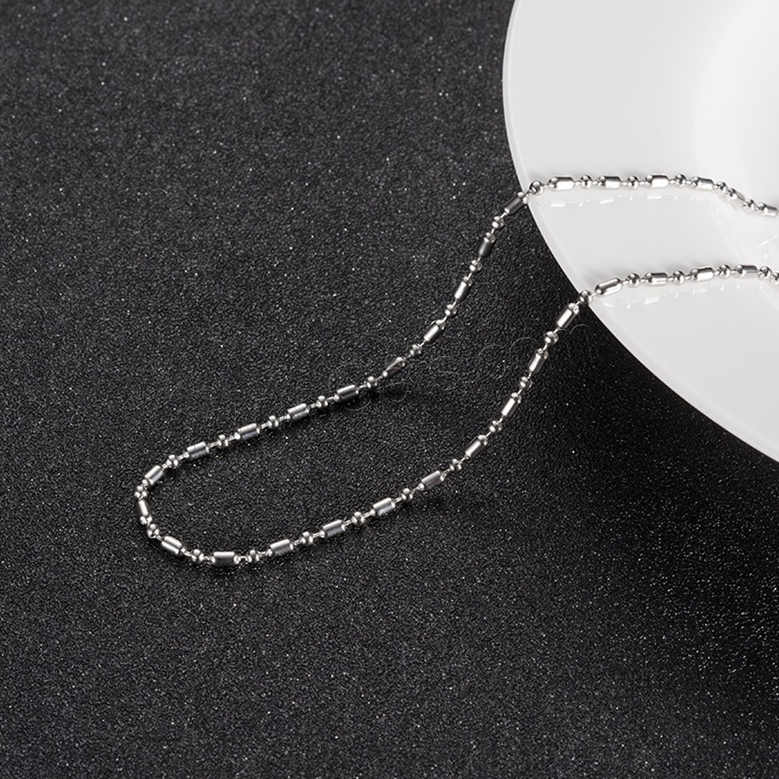 Titanium Steel Chain Necklace, Unisex & different size for choice, original color, Length:Approx 21.6 Inch, Approx 23.6 Inch, Approx 25.5 Inch, Sold By Strand