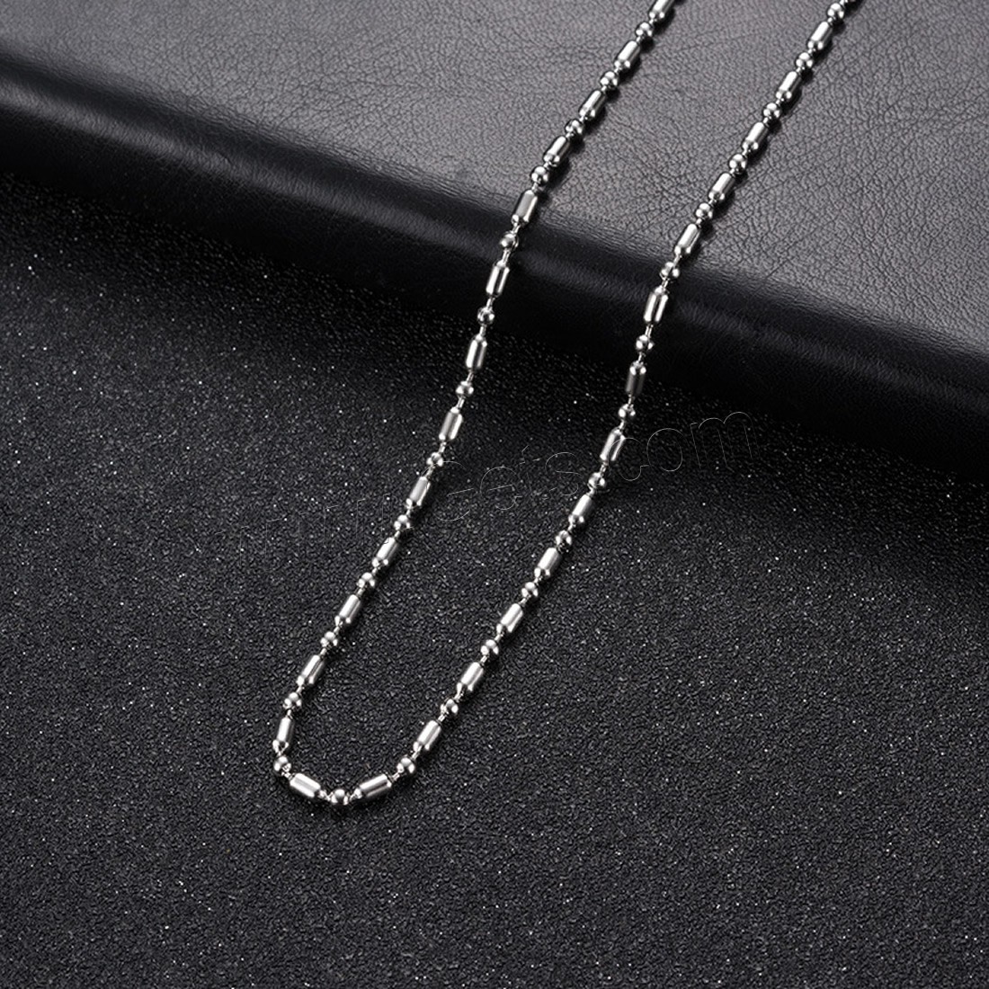 Titanium Steel Chain Necklace, Unisex & different size for choice, original color, Length:Approx 21.6 Inch, Approx 23.6 Inch, Approx 25.5 Inch, Sold By Strand