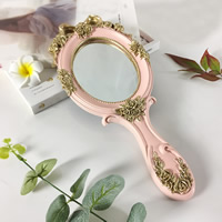 résine miroir cosmétique, avec verre, peinture, plus de couleurs à choisir Environ 10.5 pouce, Vendu par PC