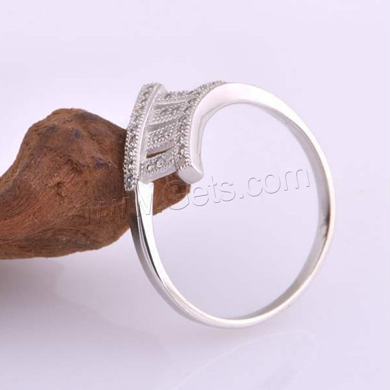 立方ジルコニアの指輪, 銅, プラチナメッキ, 異なるサイズの選択 & 女性用 & キュービックジルコニアのある, 売り手 パソコン
