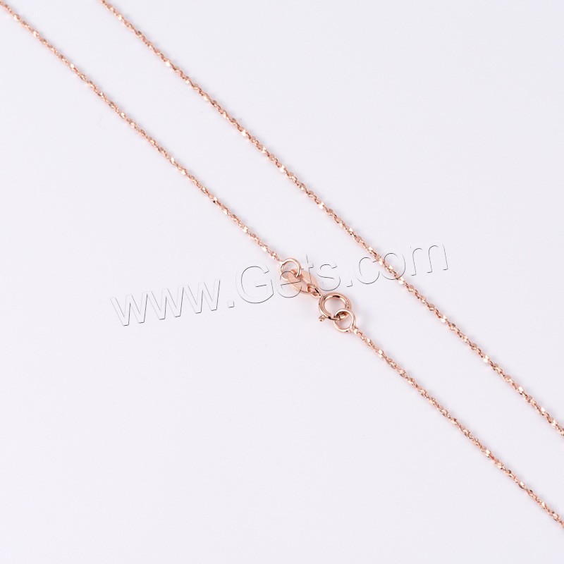 Sterling Silver Necklace Chain, 925 Sterling Silver, plated, different length for choice & snake chain, more colors for choice, 1.5mm, Sold By Strand