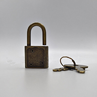 Zinklegierung Tasche-Lock, Messing antik Farbe überzogen, 18.5x7.5x33.5mm, verkauft von PC