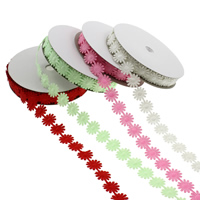 Fashion Cord Jewelry, Embossing Ribbon, with Paper, Flower 