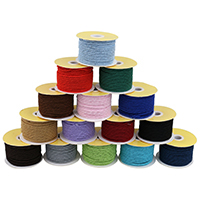 Cuerda de Nylon, cordón de nylon, con carrete de plástico, más colores para la opción, 3mm, aproximado 15m/Carrete, Vendido por Carrete[