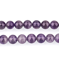 Amethyst Beads, Round, February Birthstone & natural Approx 0.5mm Approx 15 Inch 