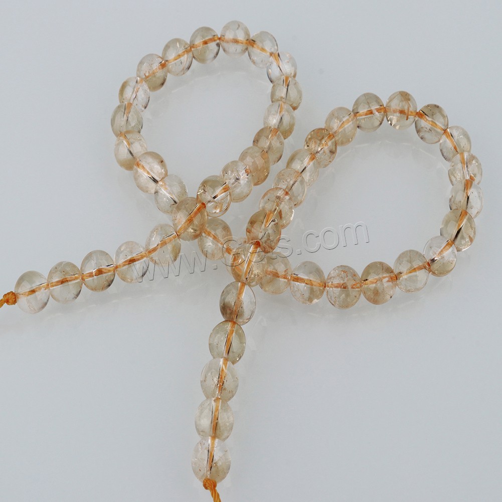 Citrine Beads, Donut, natural & different size for choice, Hole:Approx 1.1mm, Length:Approx 15.5 Inch, Sold By Strand