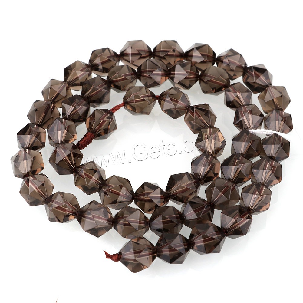 Smoky Quartz Beads, natural & different size for choice & faceted, Hole:Approx 1mm, Length:Approx 15 Inch, Sold By Strand