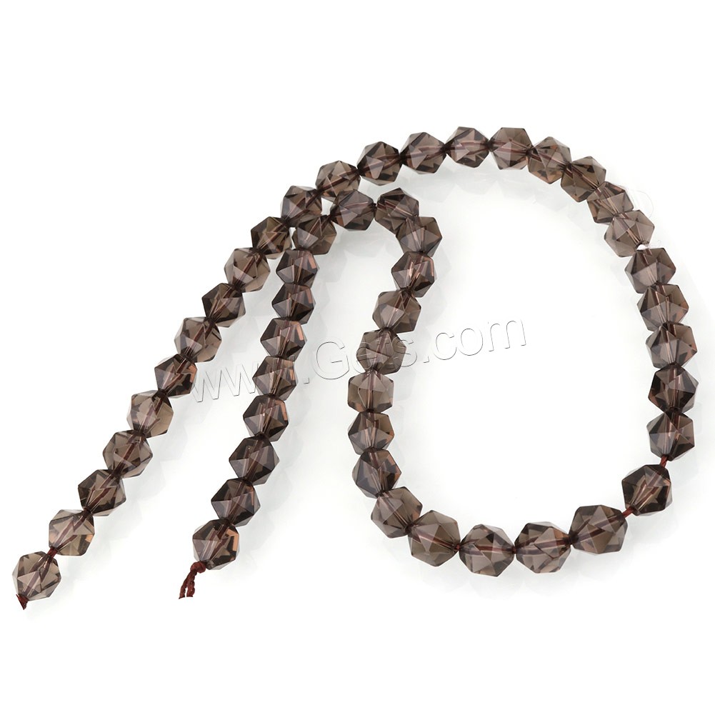 Smoky Quartz Beads, natural & different size for choice & faceted, Hole:Approx 1mm, Length:Approx 15 Inch, Sold By Strand