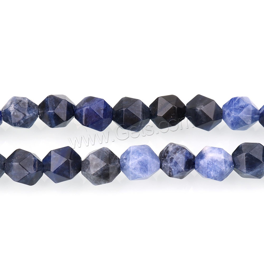 Sodalite Beads, natural & different size for choice & faceted, Hole:Approx 1.5mm, Length:Approx 15 Inch, Sold By Strand