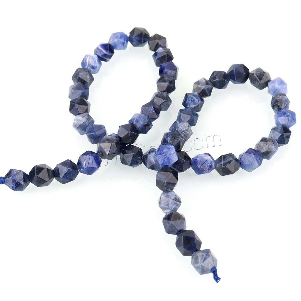 Sodalite Beads, natural & different size for choice & faceted, Hole:Approx 1.5mm, Length:Approx 15 Inch, Sold By Strand