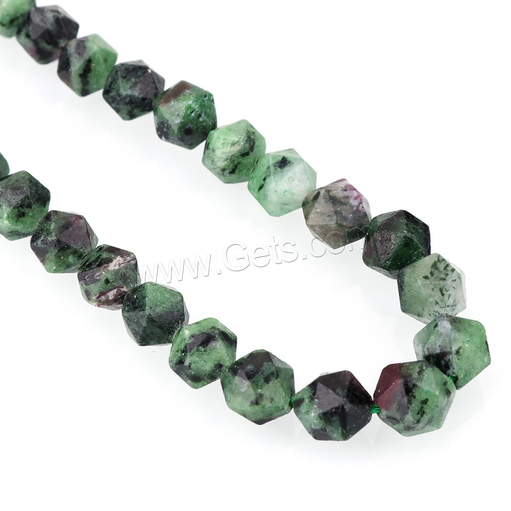 Ruby in Zoisite Beads, natural & different size for choice & faceted, Hole:Approx 1mm, Length:Approx 15.5 Inch, Sold By Strand