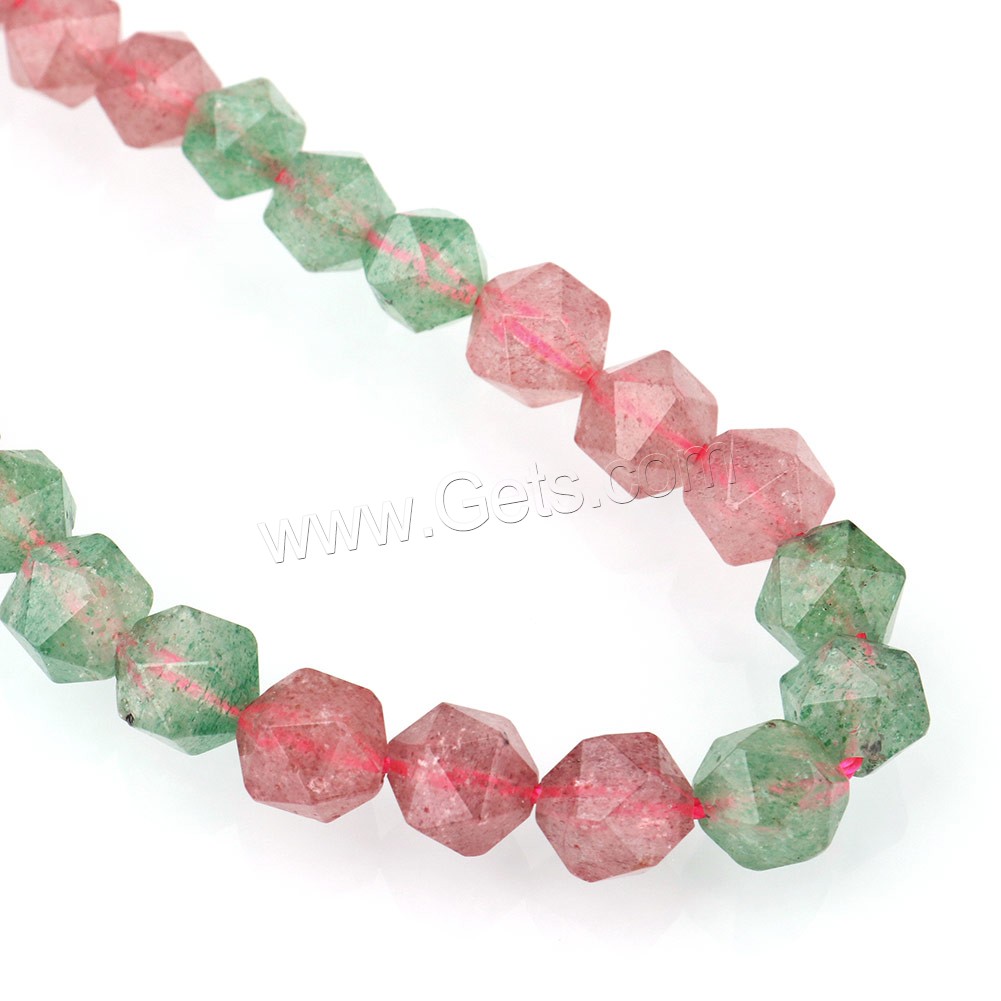 Strawberry Quartz Beads, natural & different size for choice & faceted, Hole:Approx 1mm, Length:Approx 15.5 Inch, Sold By Strand