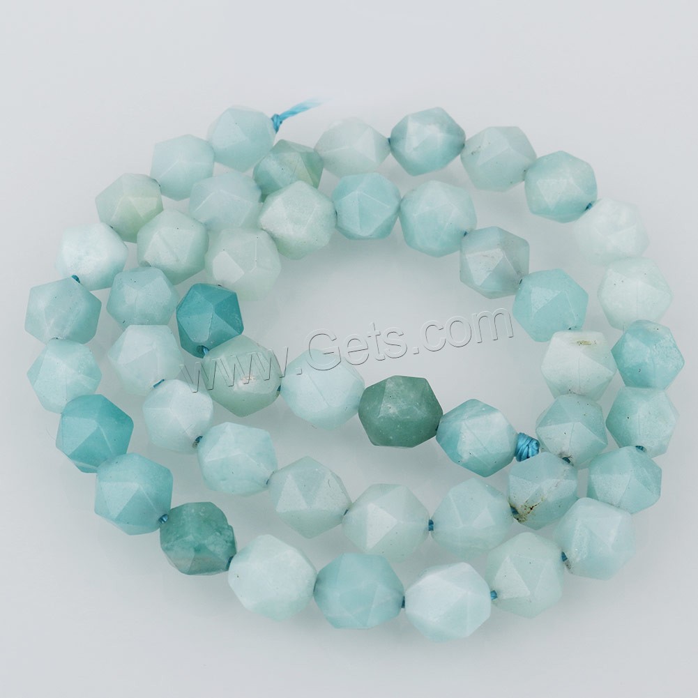 Amazonit Perlen, natürliche & verschiedene Größen vorhanden & facettierte, Bohrung:ca. 1.3mm, Länge:ca. 15 ZollInch, verkauft von Strang