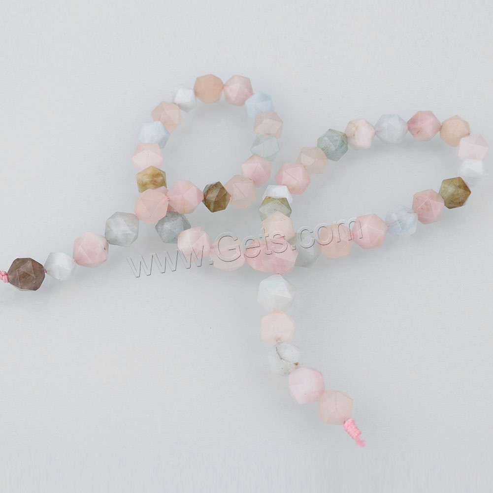 Morganite Beads, natural & different size for choice & faceted, Hole:Approx 1.2mm, Length:Approx 15 Inch, Sold By Strand