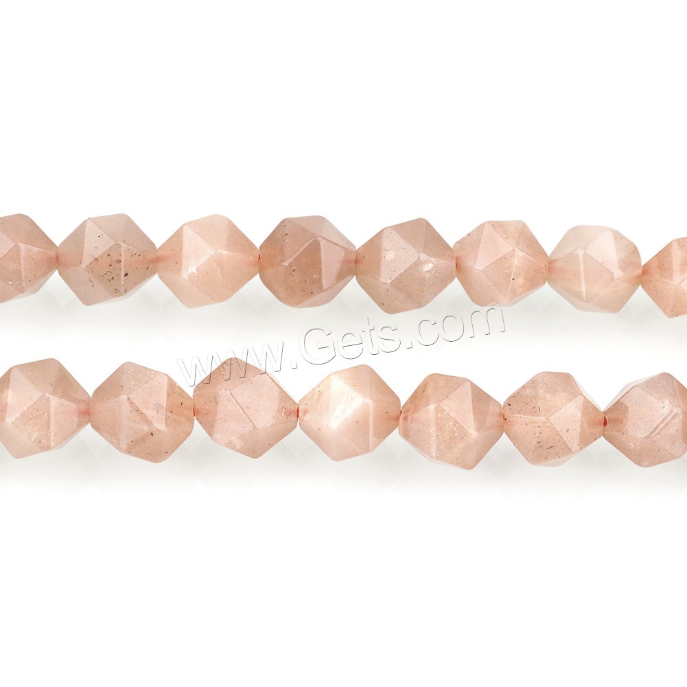 Natural Moonstone Beads, different size for choice & faceted, Hole:Approx 1.2mm, Length:Approx 15 Inch, Sold By Strand