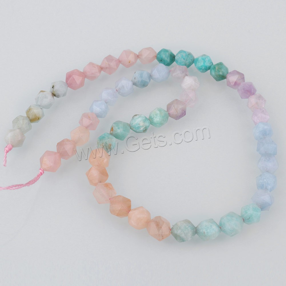 Mixed Gemstone Beads, natural & different size for choice & faceted, Hole:Approx 1mm, Length:Approx 15.5 Inch, Sold By Strand