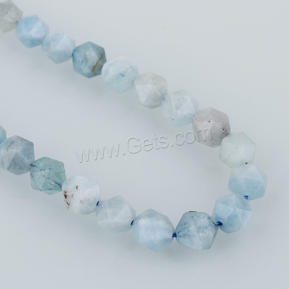 Aquamarine Beads, March Birthstone & natural & different size for choice & faceted, Hole:Approx 1mm, Length:Approx 15 Inch, Sold By Strand
