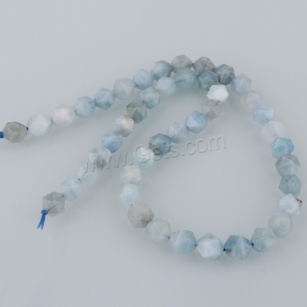 Aquamarine Beads, March Birthstone & natural & different size for choice & faceted, Hole:Approx 1mm, Length:Approx 15 Inch, Sold By Strand