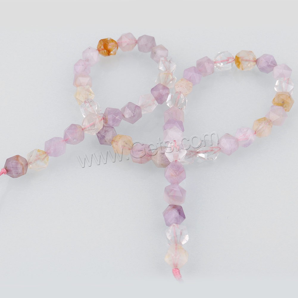 Mix Color Quartz Beads, different size for choice & faceted, Hole:Approx 1mm, Length:Approx 15.5 Inch, Sold By Strand