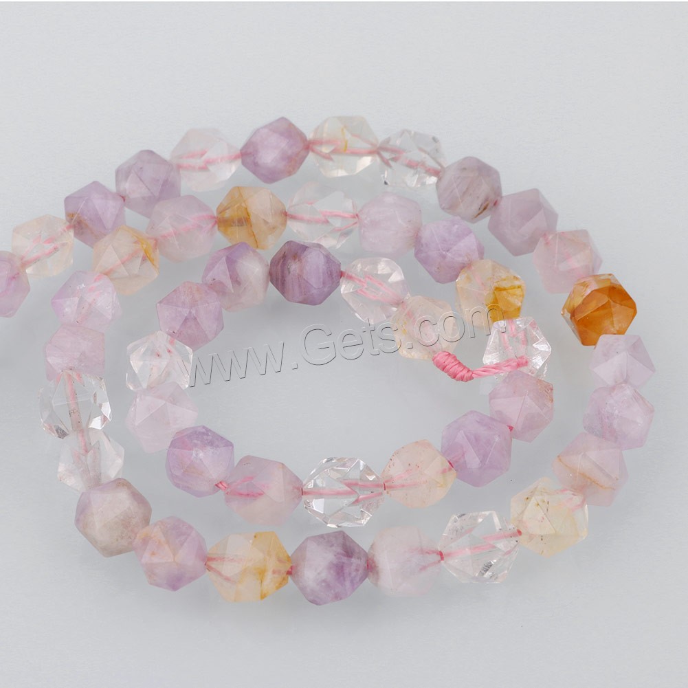 Mix Color Quartz Beads, different size for choice & faceted, Hole:Approx 1mm, Length:Approx 15.5 Inch, Sold By Strand