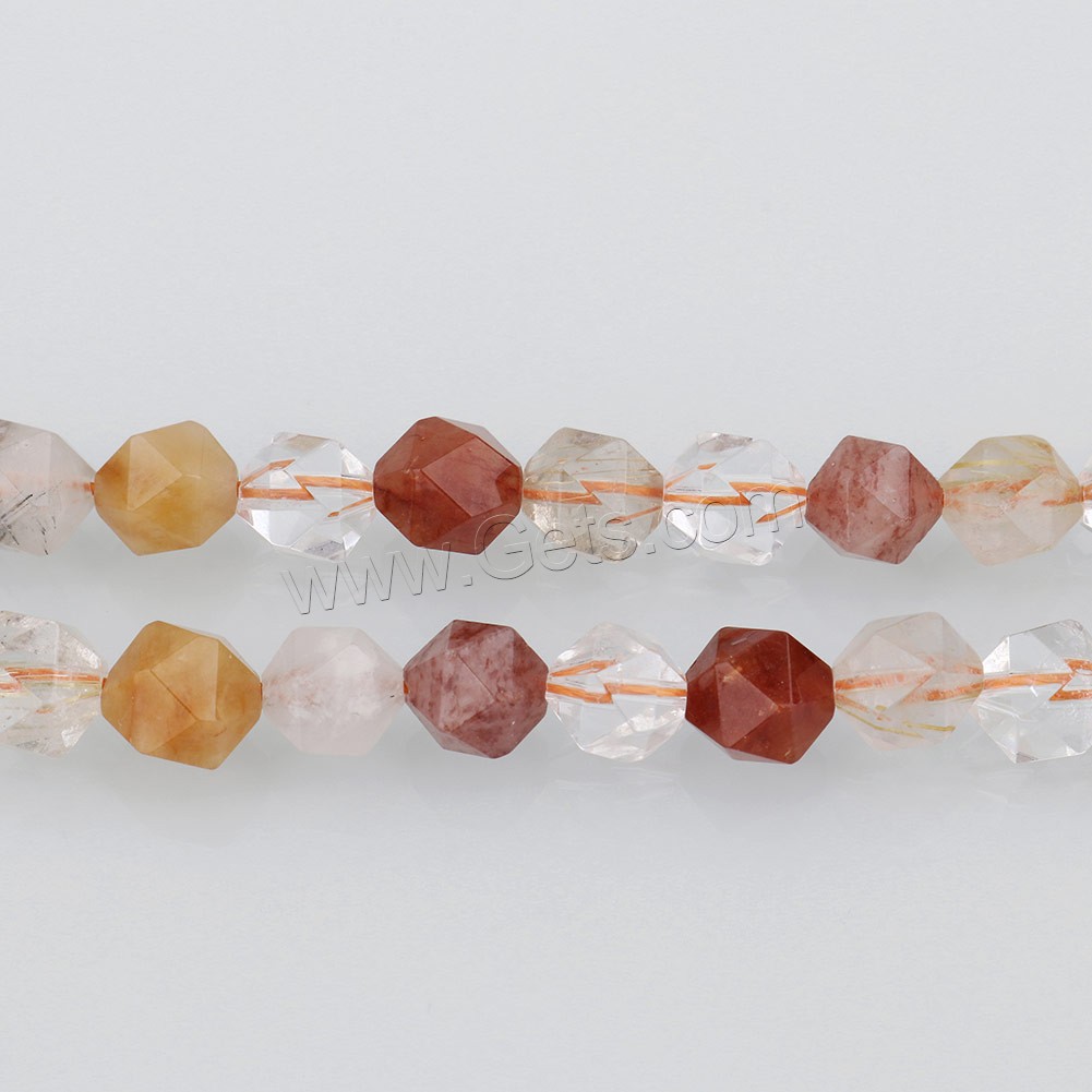 Mixed Gemstone Beads, natural & different size for choice & faceted, Hole:Approx 1mm, Length:Approx 15 Inch, Sold By Strand