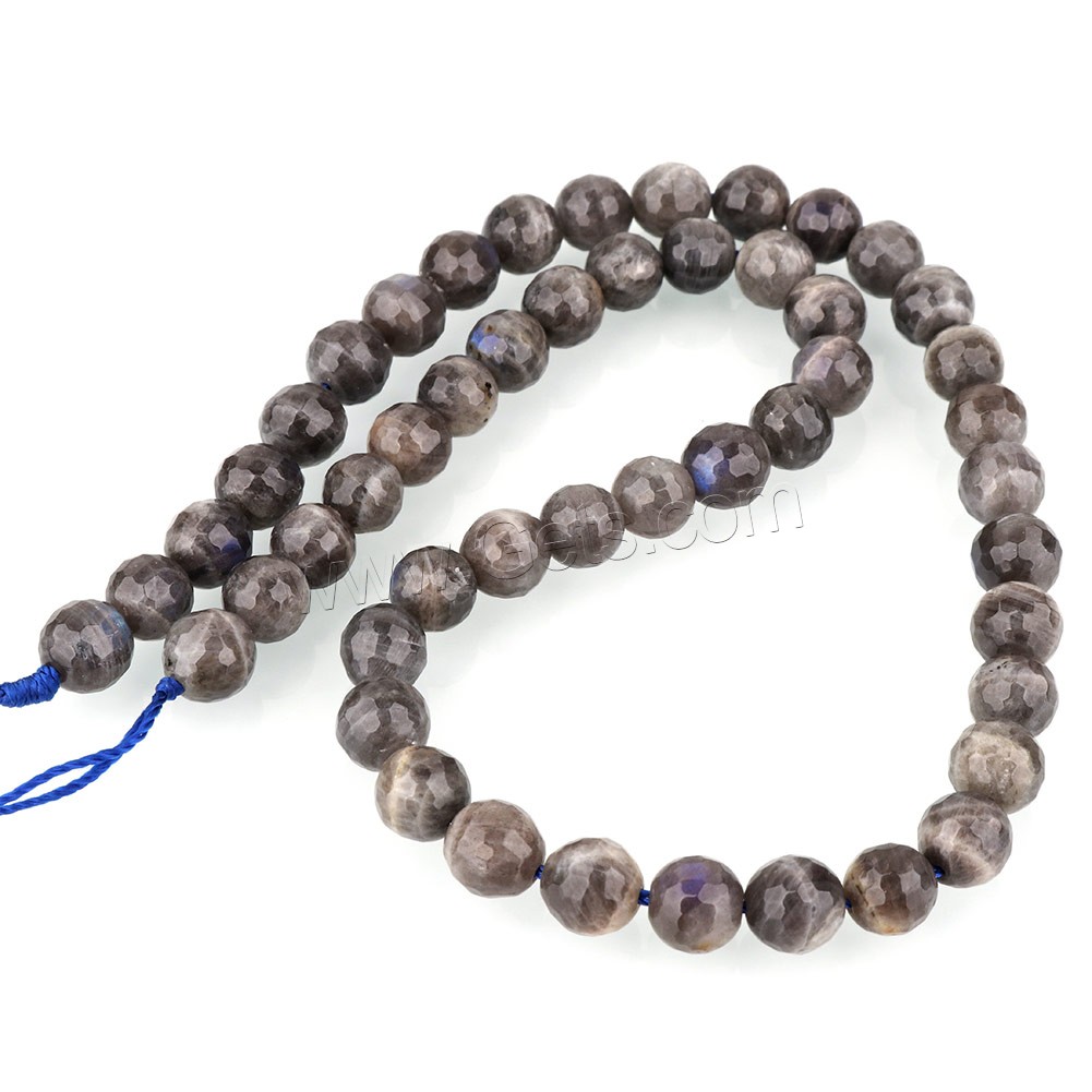 Labradorite Beads, Round, natural & different size for choice & faceted, Hole:Approx 1mm, Length:Approx 15.5 Inch, Sold By Strand