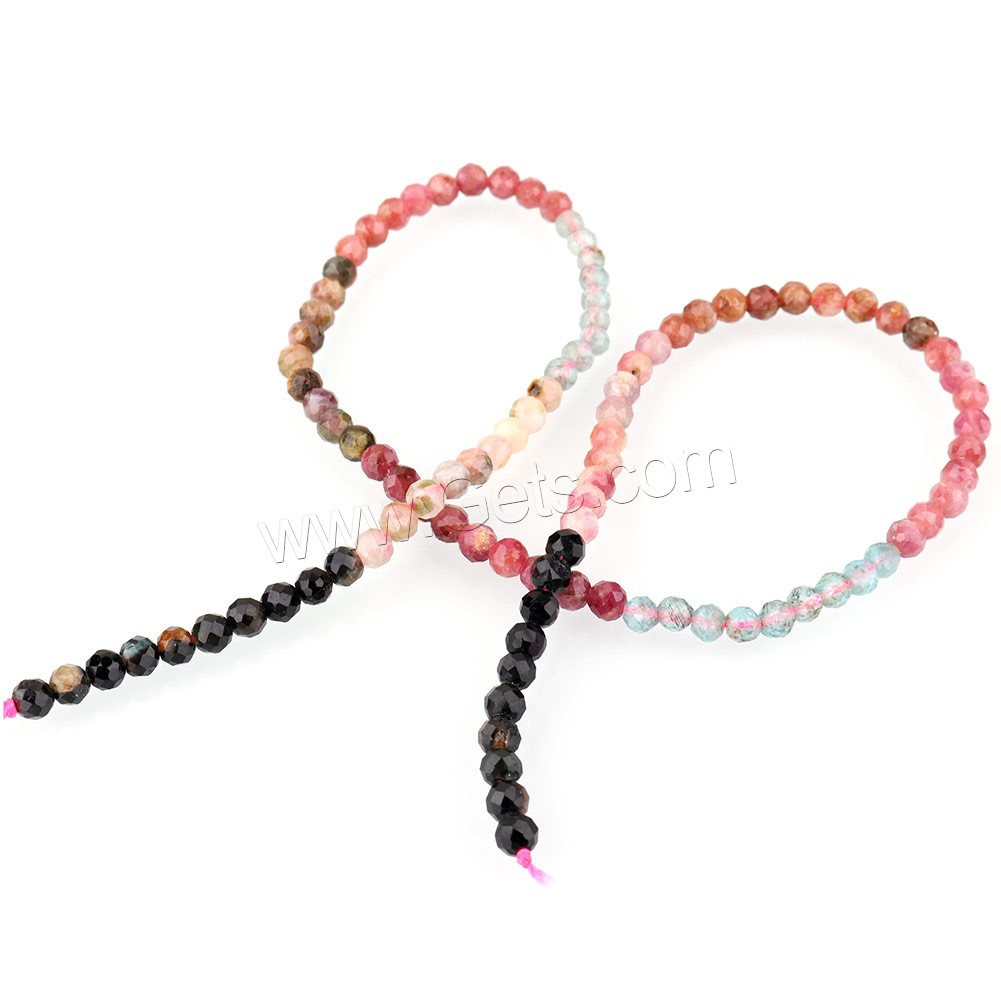 Mixed Gemstone Beads, natural & different materials for choice & faceted, 4mm, Hole:Approx 0.8mm, Length:Approx 16 Inch, Approx 102PCs/Strand, Sold By Strand