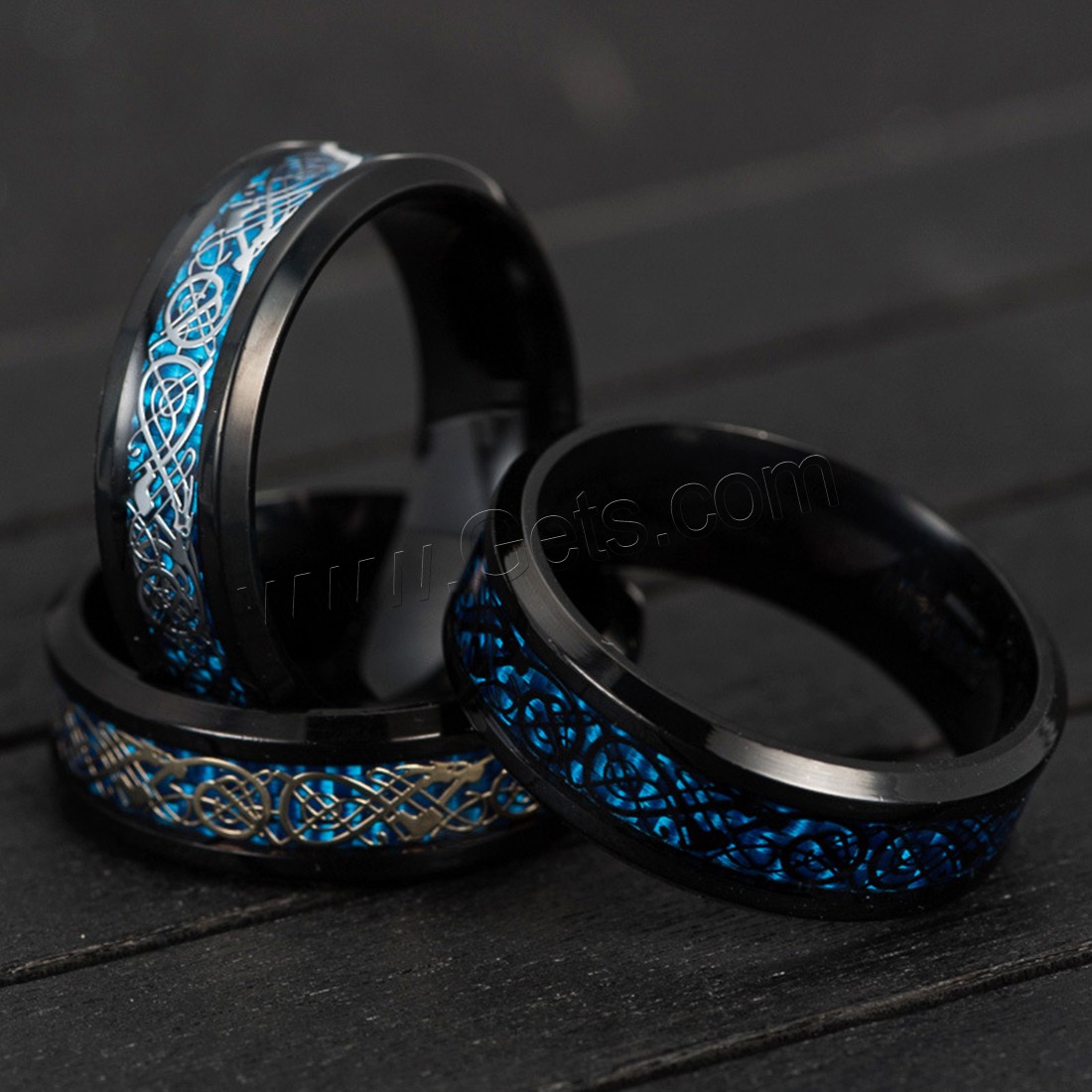 Кольцо из нержавеющей стали, нержавеющая сталь, черный свнец, Мужская & разный размер для выбора, Много цветов для выбора, продается PC