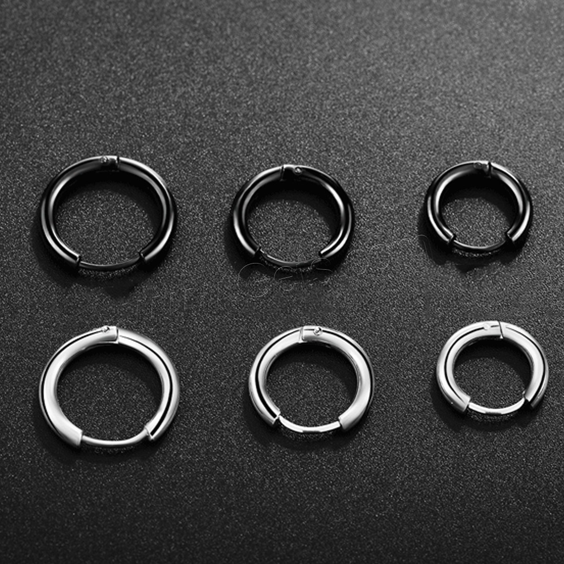 Stainless Steel Huggie Hoop Earring, plated, Unisex & different size for choice, more colors for choice, Sold By PC