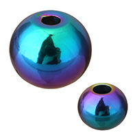 Edelstahl Perlen, Trommel, bunte Farbe plattiert, verschiedene Größen vorhanden, verkauft von PC