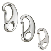 Stainless Steel Lobster Claw Clasp, with loop original color 