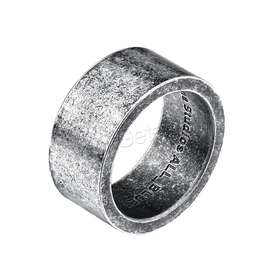 Titanium Steel Finger Ring, Unisex & different size for choice & blacken, 25mm, Sold By PC