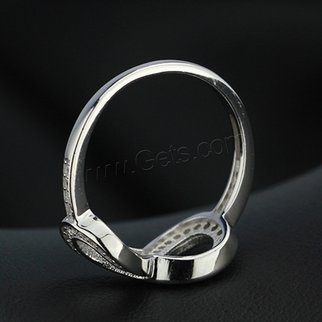 キュービックジルコニアマイクロパヴェスターリングシルバー指環, 92.5％純度シルバー, 無限マーク, 異なるサイズの選択 & マイクロパヴェジルコニア & 女性用, 8mm, 売り手 パソコン