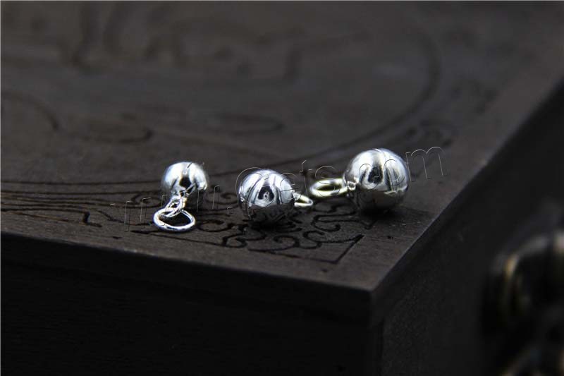 Стерлингового серебра Белл подвески, Серебро 925 пробы, разный размер для выбора, отверстие:Приблизительно 2-3mm, продается PC
