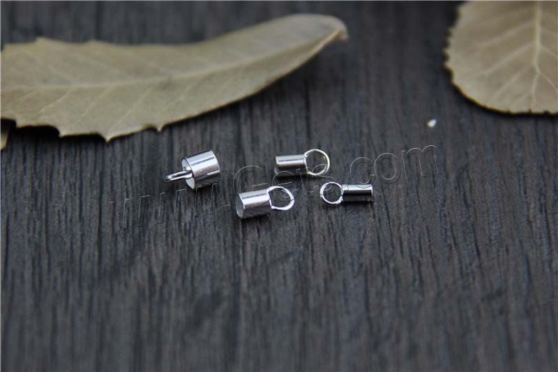 Sterling Silver End Caps, 925 Sterling Silver, different size for choice, Sold By PC