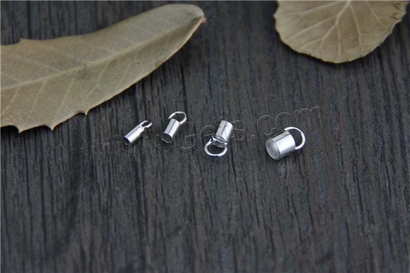 Sterling Silver End Caps, 925 Sterling Silver, different size for choice, Sold By PC