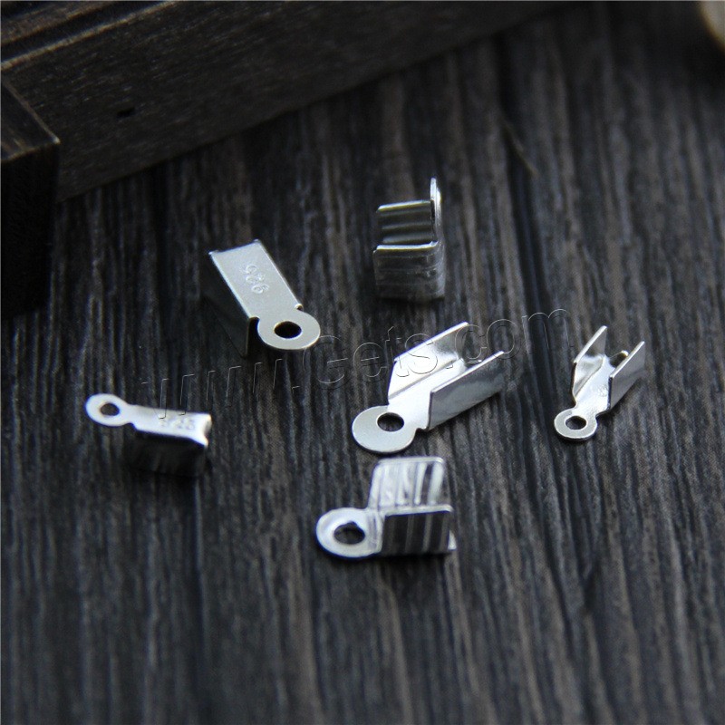 Sterling Silver Cord Tips, 925 Sterling Silver, different size for choice, Sold By PC