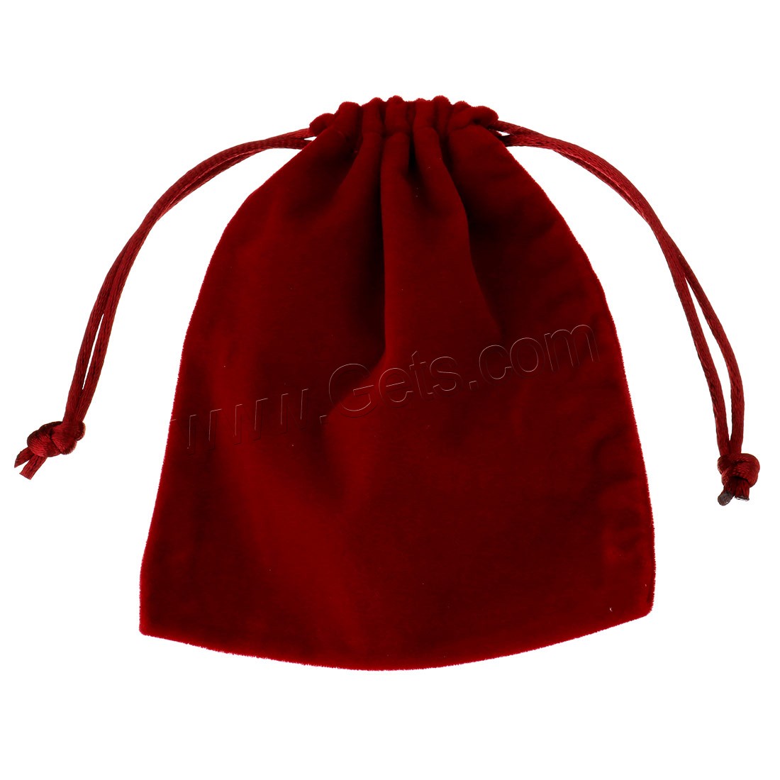 Velveteen Drawstring Pouches, with Nylon Cord, Rectangle, different size for choice, more colors for choice, Sold By PC