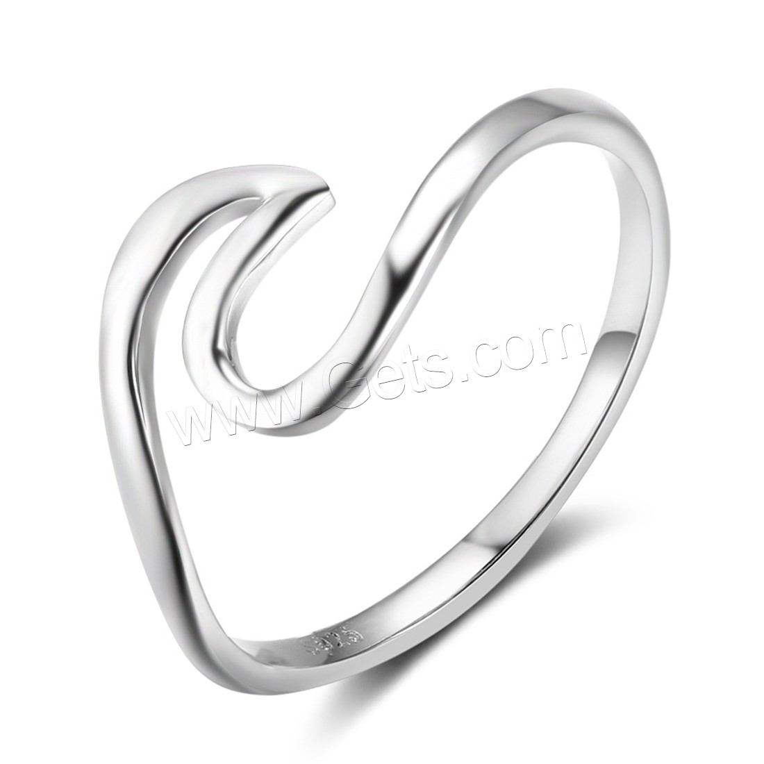 Sterling Silver Finger Ring, 925 Sterling Silver, different size for choice & for woman, 1.5mm, Sold By PC
