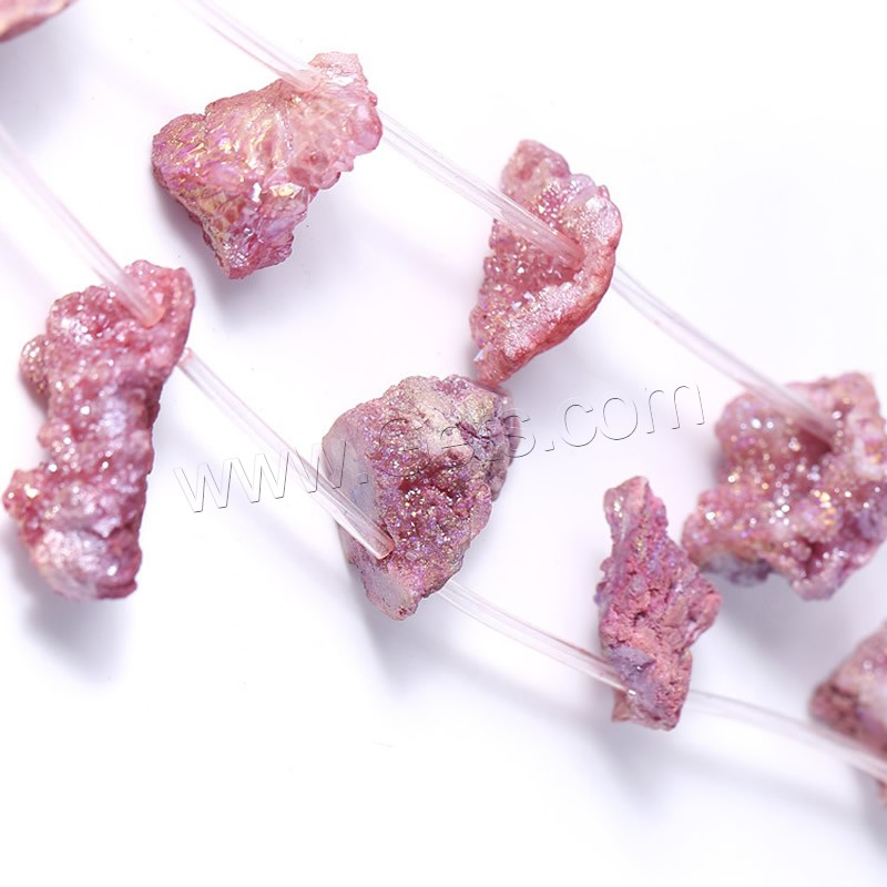 agate quartz de glace Pendentif, le style Druzy & normes différentes pour le choix, plus de couleurs à choisir, Trou:Environ 1mm, 5PC/sac, Vendu par sac