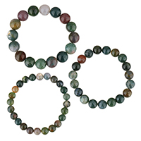 Ручные браслеты из жемчуга, Индийский агат, Мужская & разный размер для выбора, длина:Приблизительно 7.5 дюймовый, продается Strand