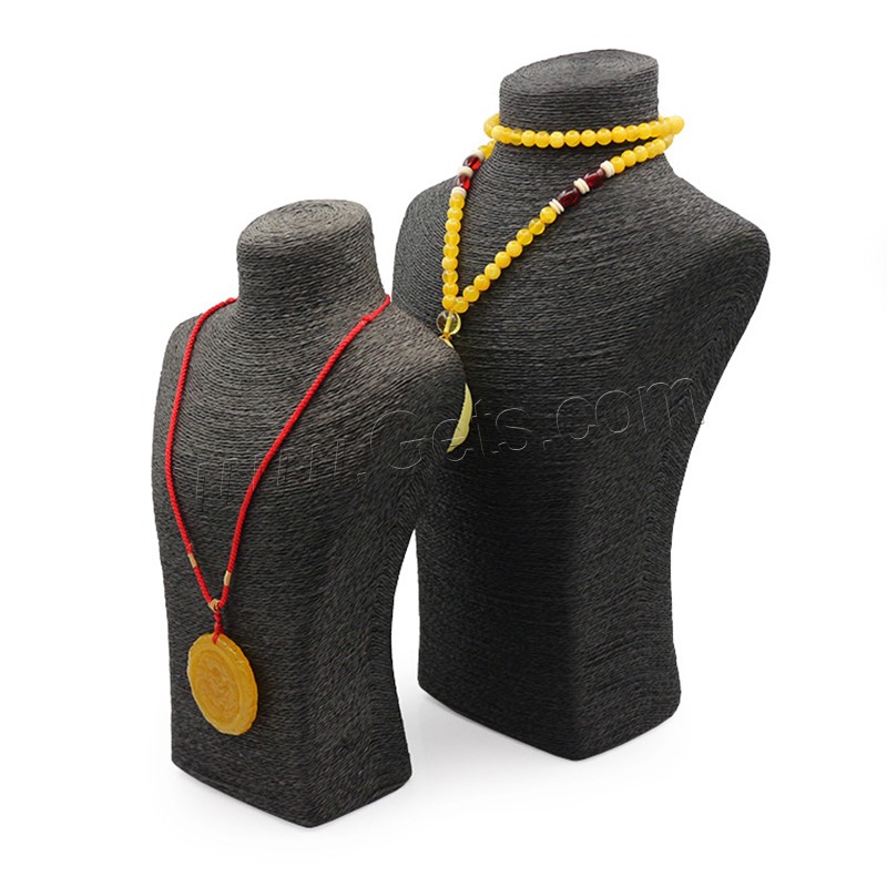 Подставка для ожерелья из пенькового троса , Солома, разный размер для выбора, Много цветов для выбора, продается PC