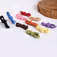 Cuerda de PU, Cuero de PU, con Pana, más colores para la opción, 3mm, longitud:aproximado 1 m, Vendido por UD