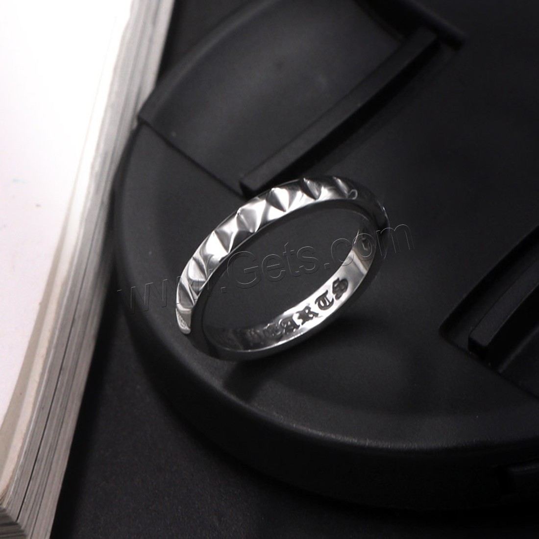 Titan Stahl Fingerring, Titanstahl, unisex & verschiedene Größen vorhanden, originale Farbe, 3mm, verkauft von PC