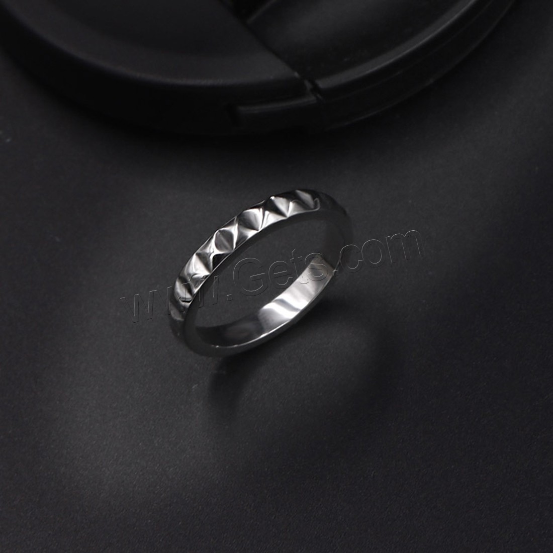 Titan Stahl Fingerring, Titanstahl, unisex & verschiedene Größen vorhanden, originale Farbe, 3mm, verkauft von PC