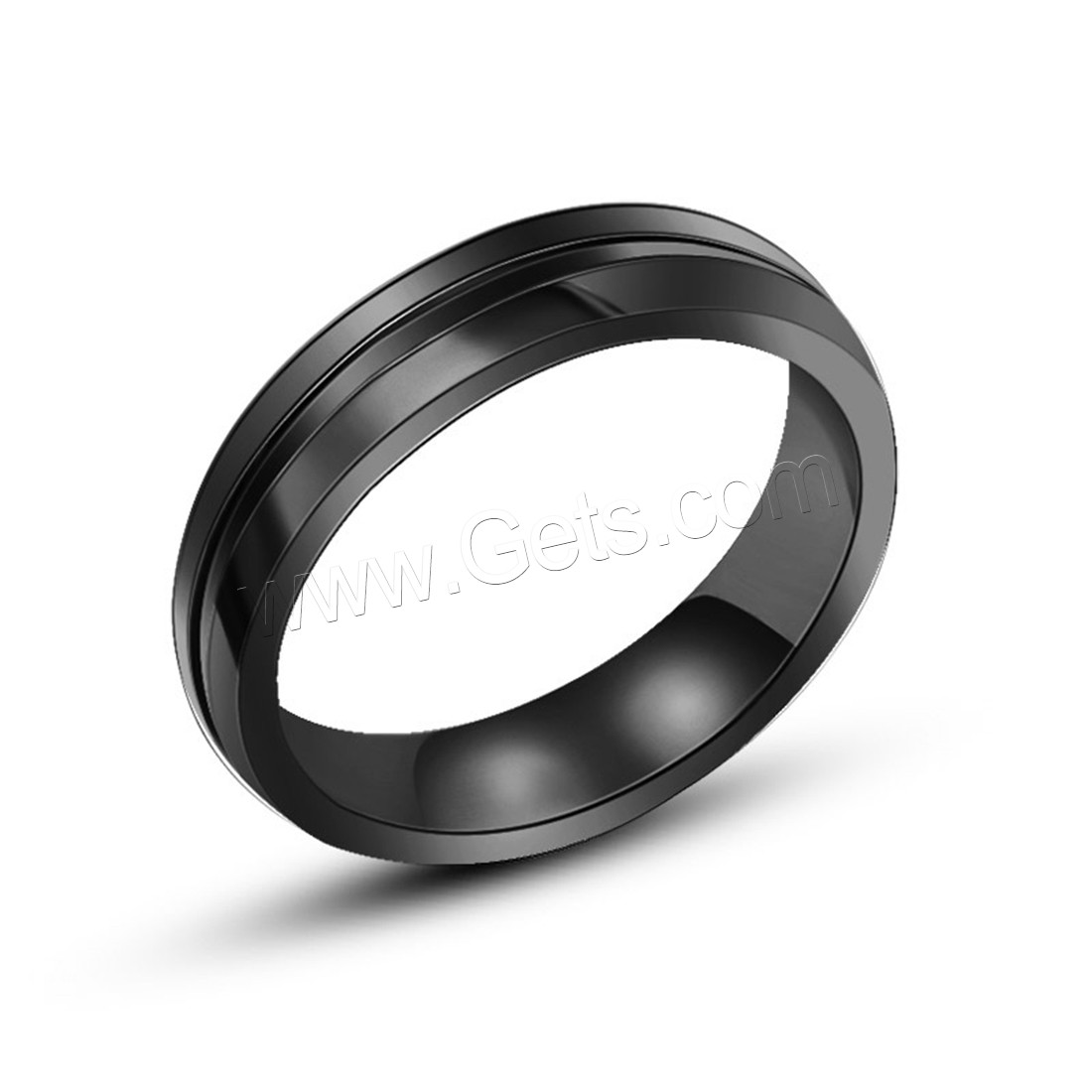 Titanium Steel Finger Ring, plated, Unisex & different size for choice, more colors for choice, 4.5mm, Sold By PC