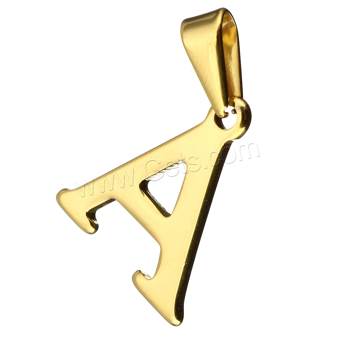 Stainless Steel Letter Pendant, plated, different styles for choice, more colors for choice, 18-29x26-29x1.5mm, Hole:Approx 5x8mm, Sold By PC