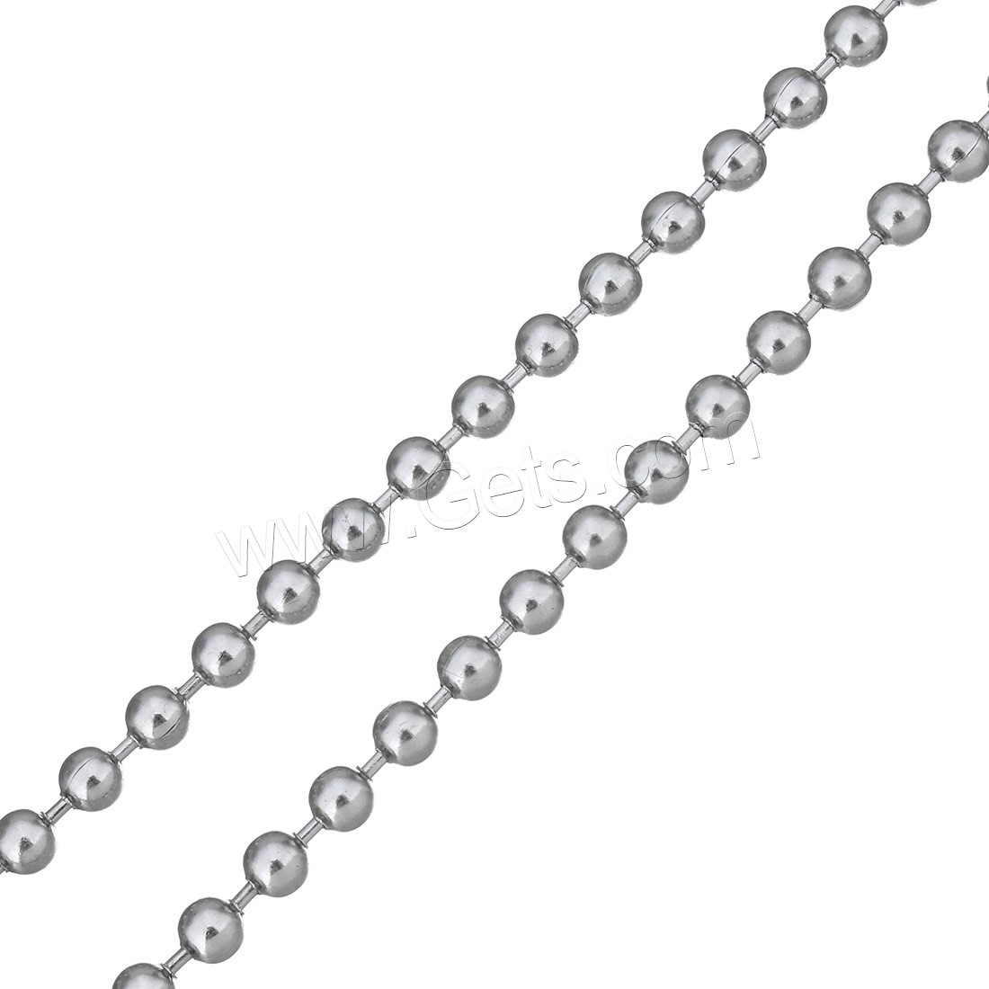 Stainless Steel Chain Necklace, different size for choice & ball chain & for woman, original color, Sold By Strand